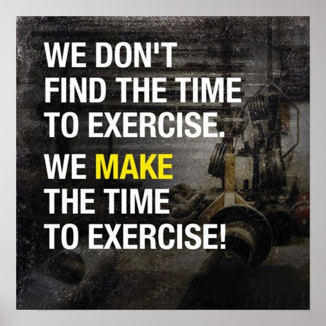 Affiches Motivation de l'entraînement (Devant)