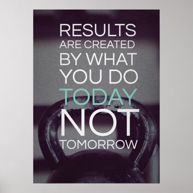 Affiches Motivation de l'entraînement (Devant)