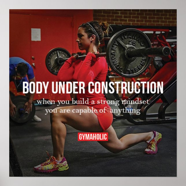 Affiches Motivation de l'entraînement (Devant)