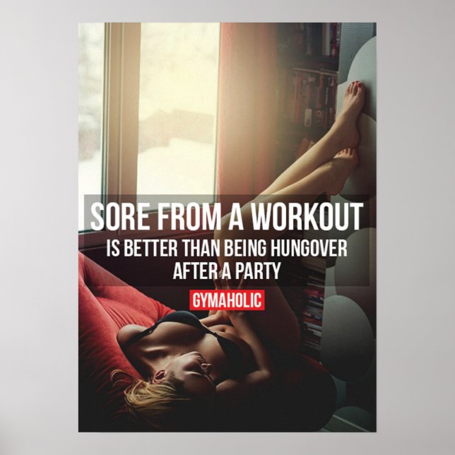 Affiches Motivation de l'entraînement (Devant)