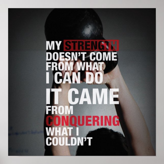 Affiches Motivation de l'entraînement (Devant)