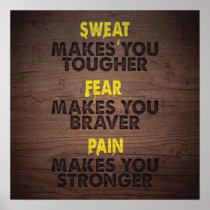 Affiches Motivation de l'entraînement