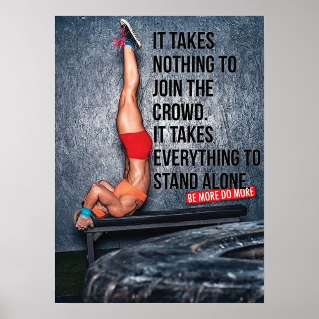 Affiches Motivation de l'entraînement (Devant)