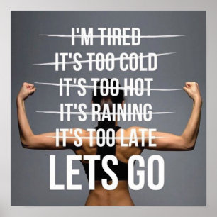 Affiches Motivation de l'entraînement