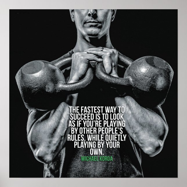 Affiches Motivation de l'entraînement (Devant)