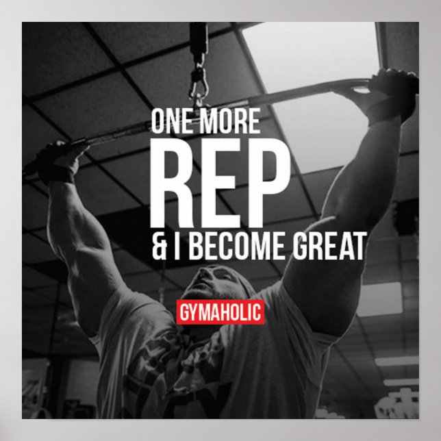 Affiches Motivation de l'entraînement (Devant)