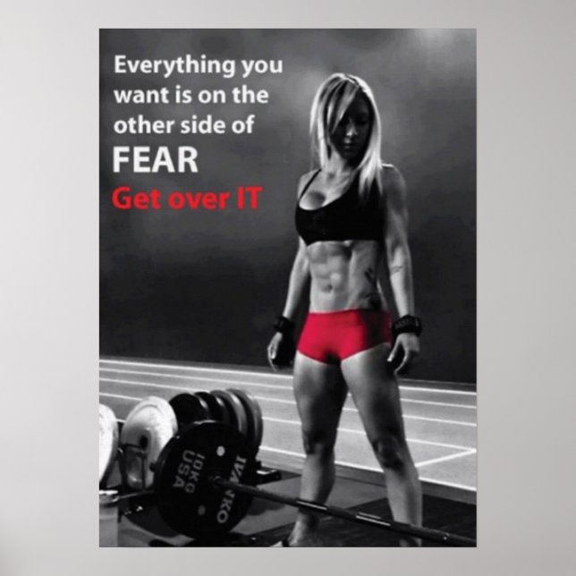Affiches Motivation de l'entraînement (Devant)