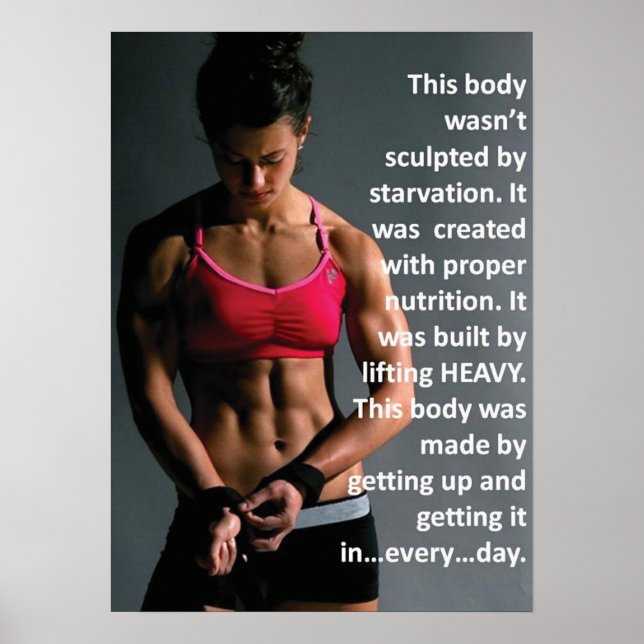 Affiches Motivation de l'entraînement (Devant)