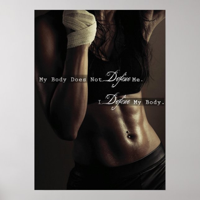 Affiches Motivation de l'entraînement (Devant)