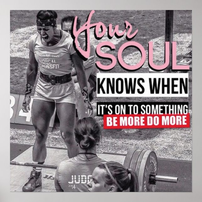 Affiches Motivation de l'entraînement (Devant)