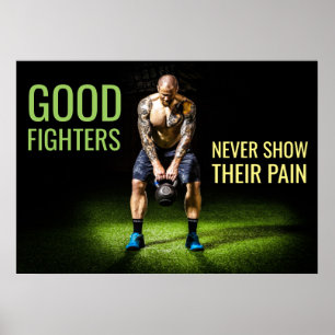 Affiches Motivation pour l'entraînement Citation Inspiran