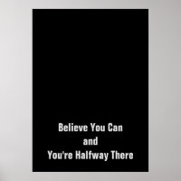 Motivational Croyez que vous pouvez être à mi-chem