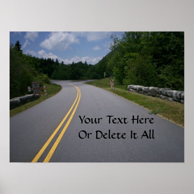 Affiches Moto Blue Ridge Parkway 13 (Devant)