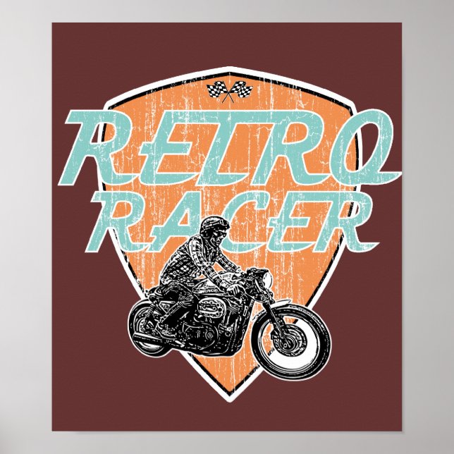Affiches Moto racer (Devant)
