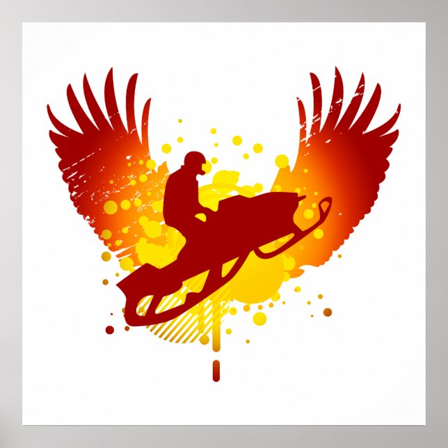 Affiches motoneige hi-fi (Devant)