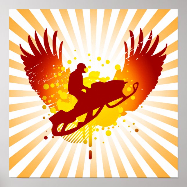 Affiches motoneige hi-fi (Devant)