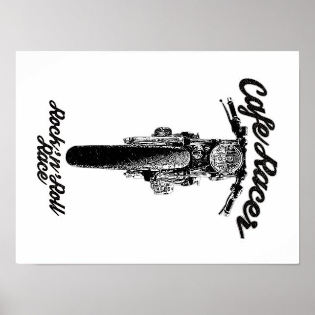 Affiches Motorcycle café racer (Devant)