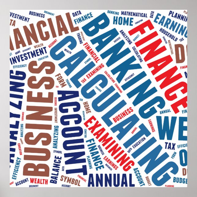 Affiches Mots d'affaires (Devant)