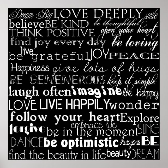 Affiches Mots Inspirants (Devant)