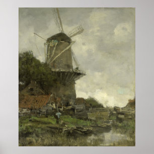 Affiches Moulin à vent néerlandais, Jacob Maris