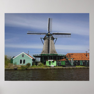 Affiches Moulin à vent, Zaanse Schans, Hollande, Pays-Bas 3