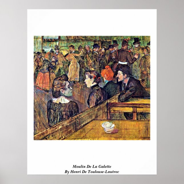 Affiches Moulin De La Galette Par Henri De Toulouse-Lautrec (Devant)