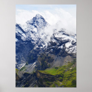 Affiches Mountainside in the Swiss alps