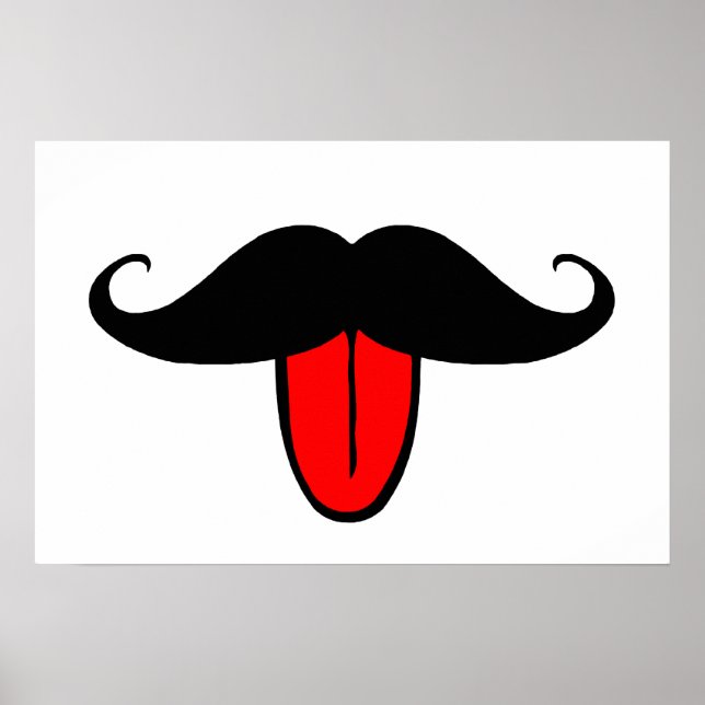 Affiches Moustache drôle (Devant)