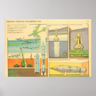 Affiches moyen nucléaire d'attaque États-Unis