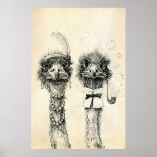 Affiches Mr. and Mrs. Ostrich