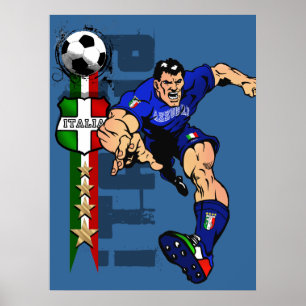 Affiches Mr Italian Stallion Forza Azzurri Italy 2010 gifts