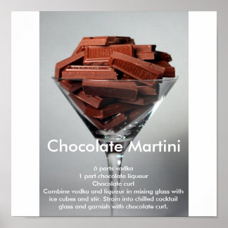 Affiches Mrtini au chocolat