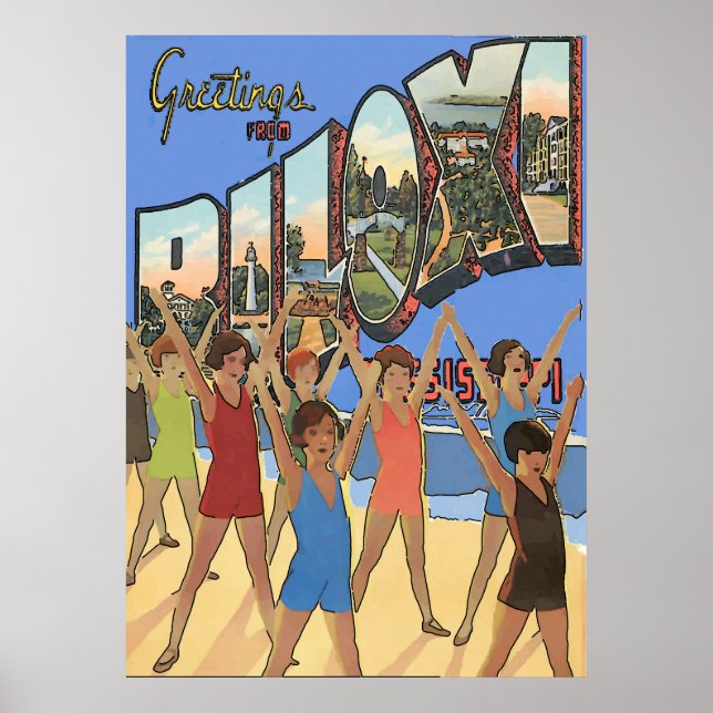 Affiches MS Biloxi vintage (Devant)