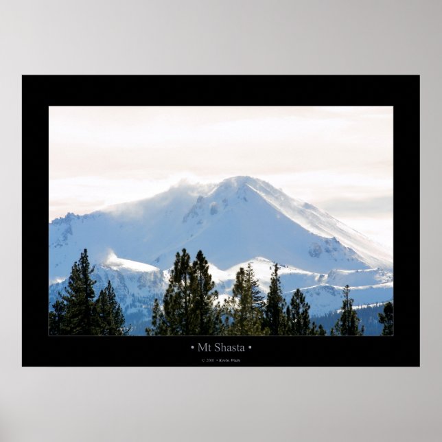 Affiches Mt Shasta (Devant)