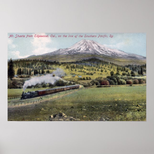 Affiches Mt Shasta et Southern Pacific Rail (Devant)