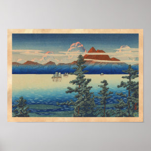 Affiches Mt Unzen dans la province de Hizen, Hasui Kawase h