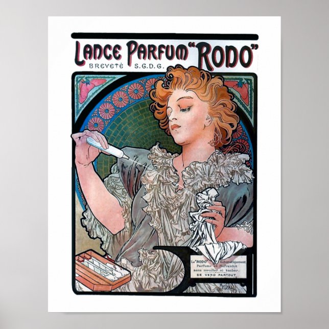 Affiches Mucha Parfum Rodo (Devant)
