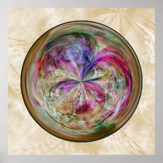 Affiches Multicolor bulle Abstraite Mandala