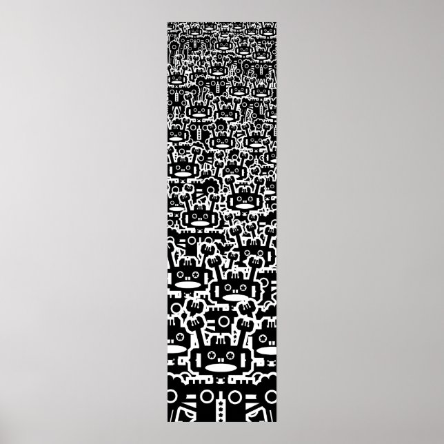 Affiches Multitude de robots (Devant)