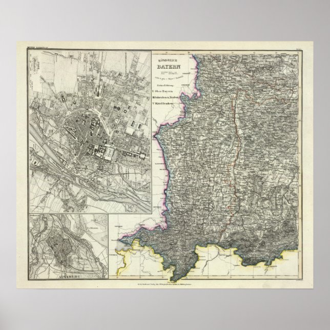 Affiches Munich, Augsbourg, Bavière (Devant)