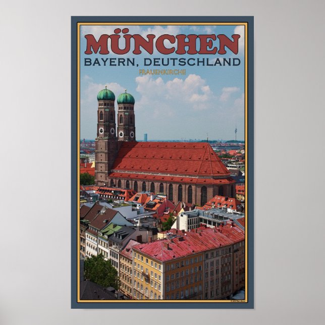 Affiches Munich Frauenkirche (portrait) (Devant)