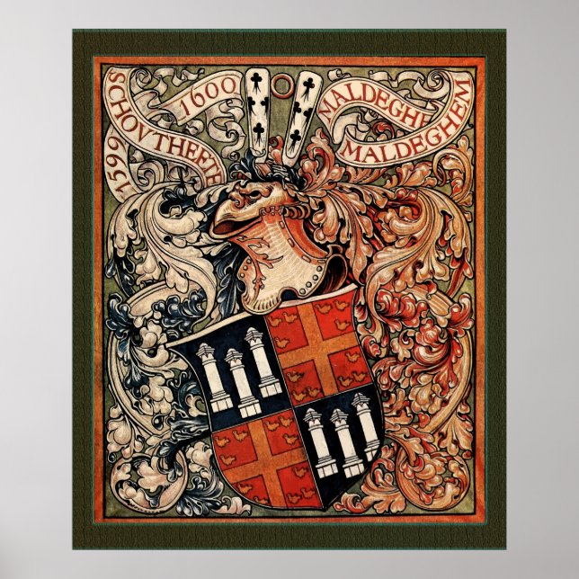 Affiches Municipalité de Maldegem, Belgique (CoA Vintage) (Devant)