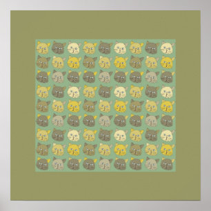 Affiches mur de chats