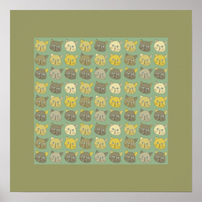 Affiches mur de chats (Devant)