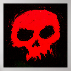 Affiches Mur de crâne de Skully