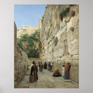 Affiches Mur pleurant par la copie 23 de toile de Gustav