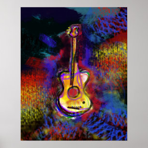 Affiches murs de musique de guitare