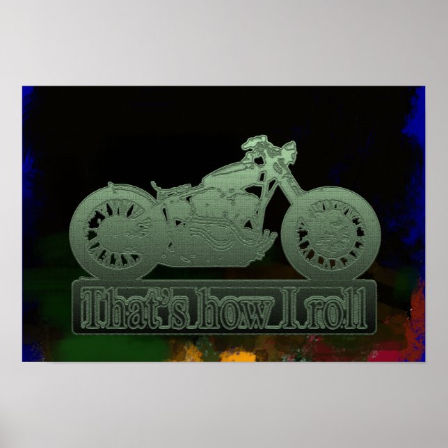 Affiches murs décoratifs de moto (Devant)