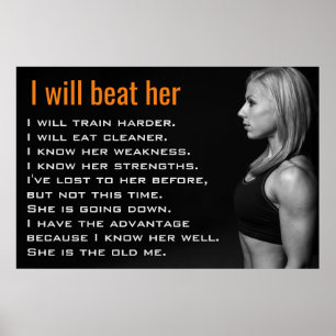 Affiches Muscles de Femme de Gym Motivation pour la Fille