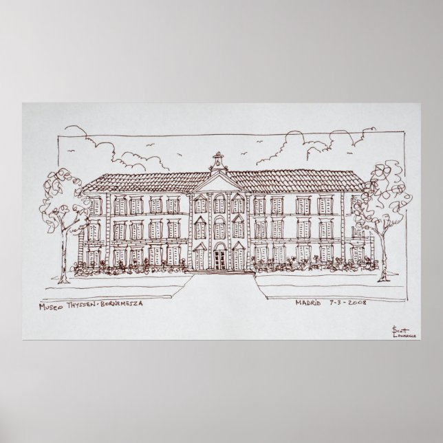 Affiches Museo Thyssen-Bornemisza | Madrid, Espagne (Devant)